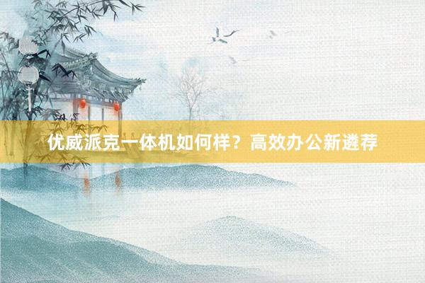 优威派克一体机如何样？高效办公新遴荐